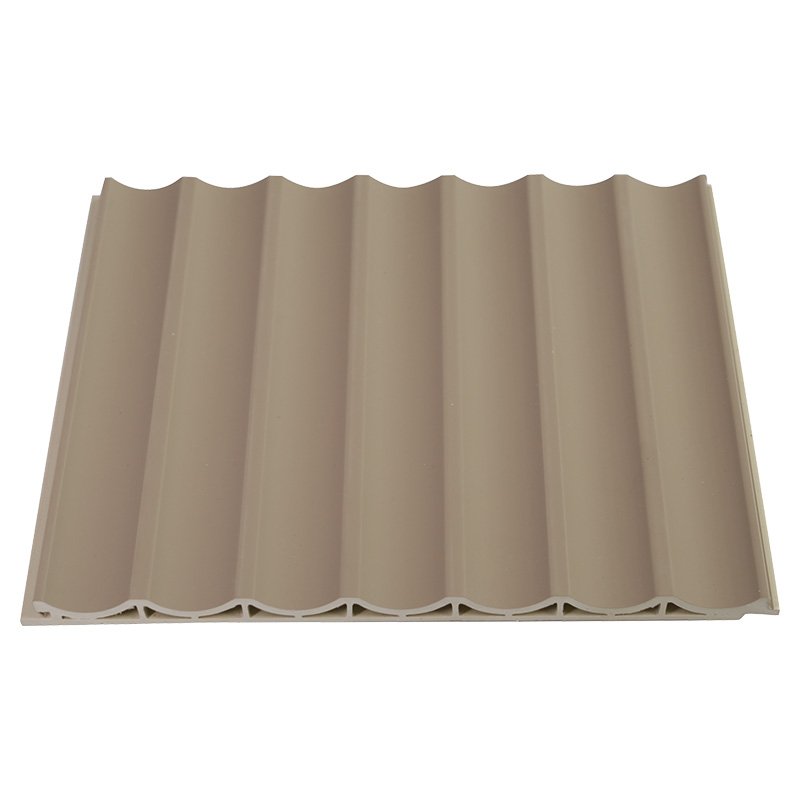 Panel Dinding WPC 214*10mm untuk Dekorasi Interior Rumah dengan Desain Kisi Busur Bagian Dalam