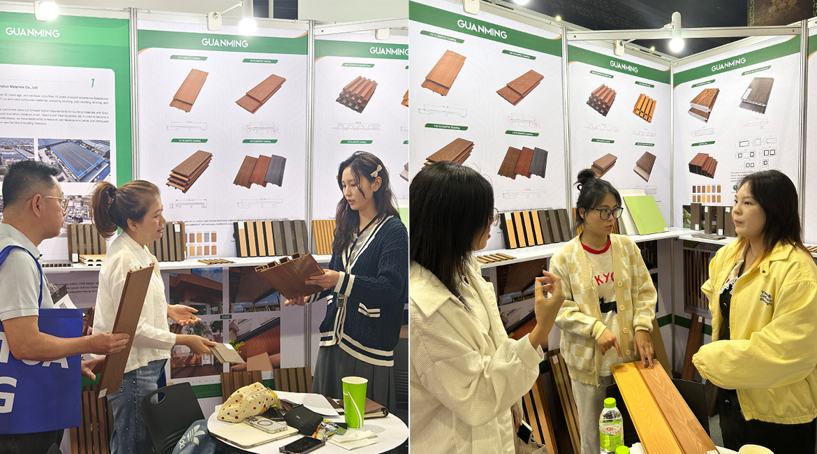 Thailand building materials exhibition ASA PVC wall panels